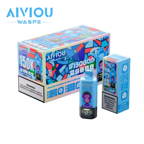 WASPE 150000 Trekjes AIVIOU Wegwerp Vape 6 In 1 Groothandel Gratis Verzending EU Magazijn