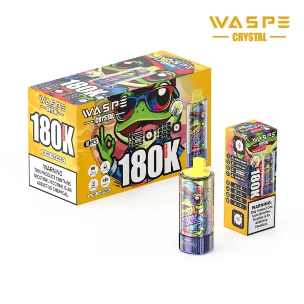 WASPE 180K trekjes 8 in 1 Crystal Wegwerp Vape 180000 Gratis verzending vanuit EU magazijn