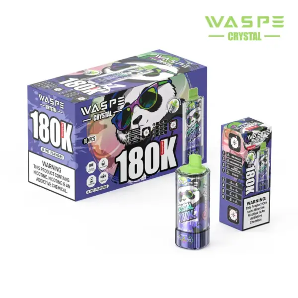 WASPE 180K trekjes 8 in 1 Crystal Wegwerp Vape 180000 Gratis verzending vanuit EU magazijn