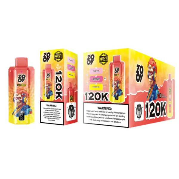 ZOOY 120K Puffs 6-in-1 Wegwerp Vape 120000 Gratis verzending vanuit EU-magazijn