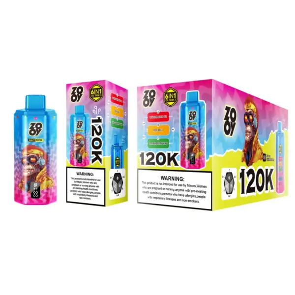 ZOOY 120K Puffs 6-in-1 Wegwerp Vape 120000 Gratis verzending vanuit EU-magazijn