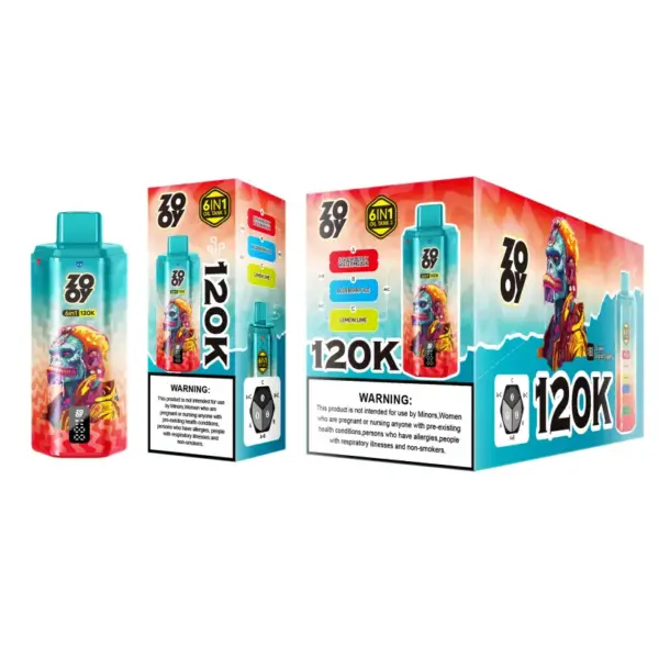 ZOOY 120K Puffs 6-in-1 Wegwerp Vape 120000 Gratis verzending vanuit EU-magazijn