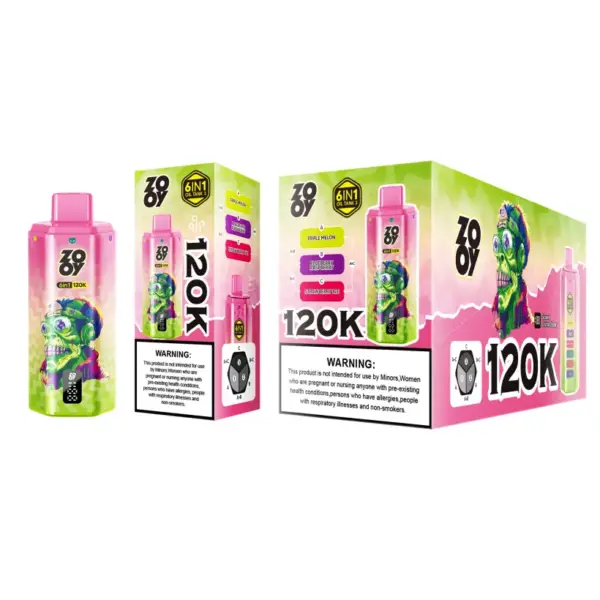 ZOOY 120K Puffs 6-in-1 Wegwerp Vape 120000 Gratis verzending vanuit EU-magazijn