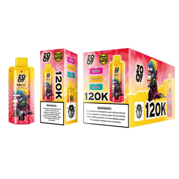 ZOOY 120K Puffs 6-in-1 Wegwerp Vape 120000 Gratis verzending vanuit EU-magazijn