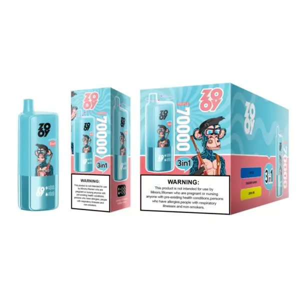 ZOOY 70K Puffs 70000 3 in 1 Drie Smaken Wegwerp Vape Gratis Verzending EU Magazijn