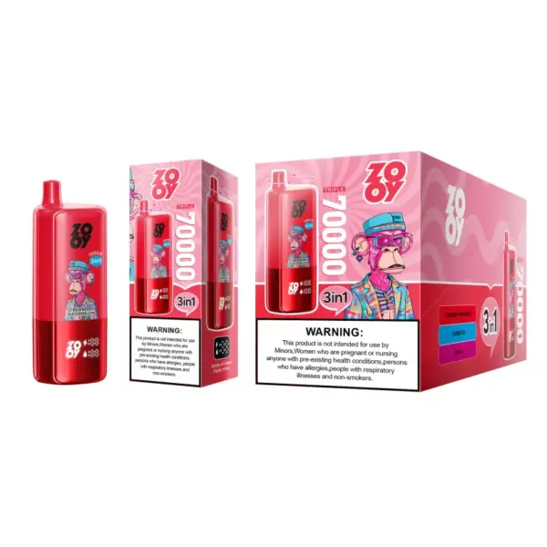 ZOOY 70K Puffs 70000 3 in 1 Drie Smaken Wegwerp Vape Gratis Verzending EU Magazijn