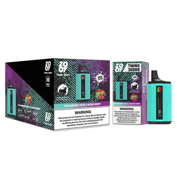 ZOOY Twins 35K Puffs 2 in 1 Wegwerp Vape Groothandel 35000 EU Magazijn