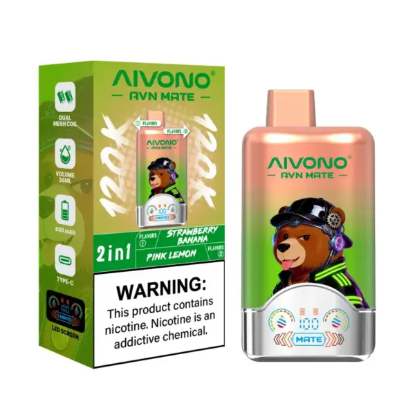 Aivono 120K Puffs 2 In 1 Smaken Avn Mate Wegwerp E Sigaret Groothandel Gratis Verzending