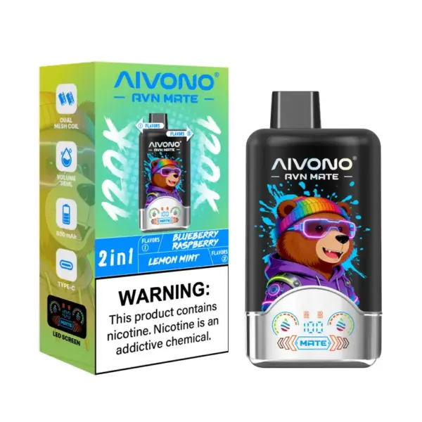 Aivono 120K Puffs 2 In 1 Smaken Avn Mate Wegwerp E Sigaret Groothandel Gratis Verzending