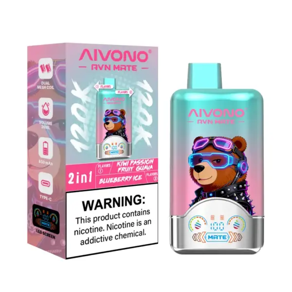Aivono 120K Puffs 2 In 1 Smaken Avn Mate Wegwerp E Sigaret Groothandel Gratis Verzending