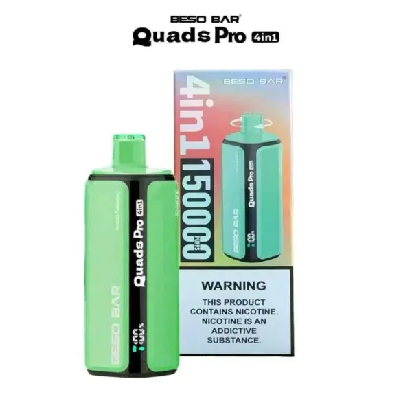 BESO BAR Quads Pro 150K Puffs 4-in-1 Wegwerp Vape met Fruitsmaken Gratis Verzending