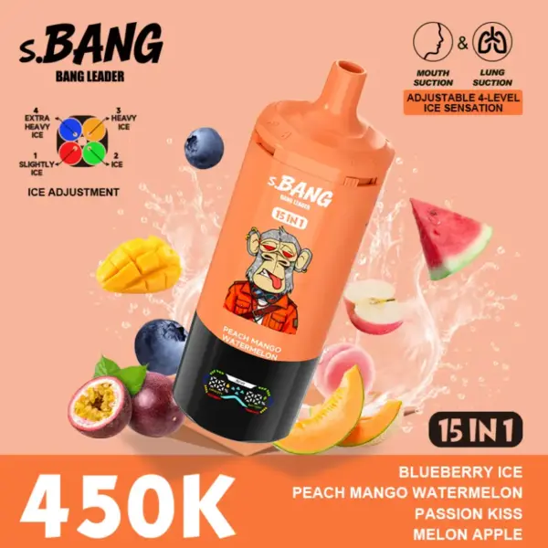 Bang Leader 450K Puffs 15 In 1 Wegwerp E Sigaret Meerdere Smaken Gratis Verzending