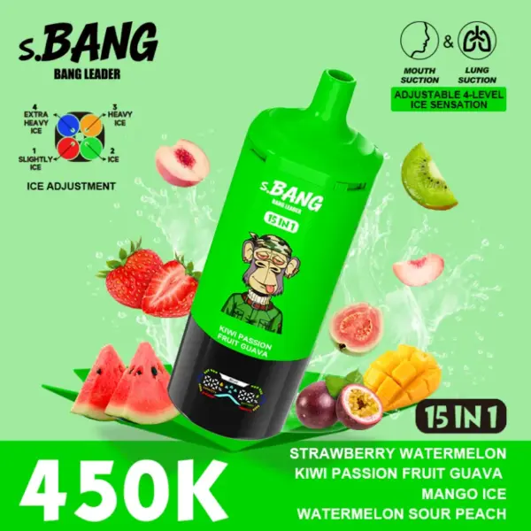 Bang Leader 450K Puffs 15 In 1 Wegwerp E Sigaret Meerdere Smaken Gratis Verzending