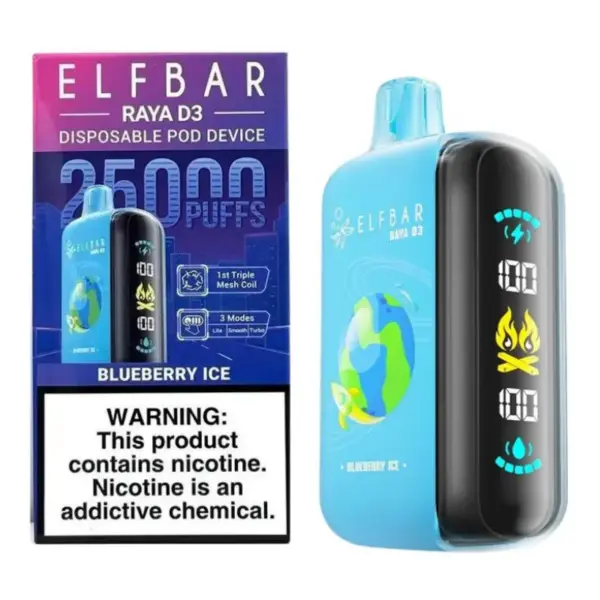 ELF BAR 25K Puffs 25000 RAYA D3 Wegwerp Vape EU Magazijn