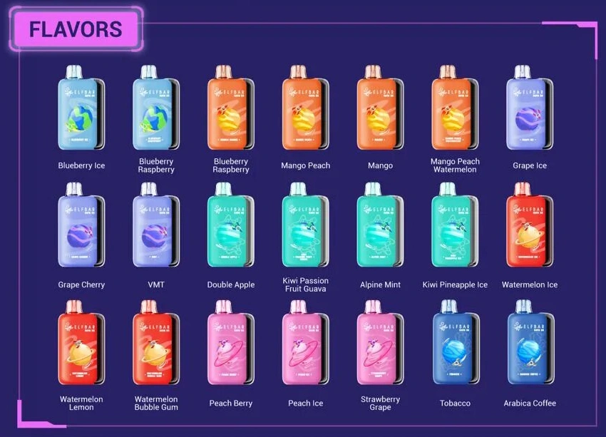 ELF BAR 25K Puffs 25000 RAYA D3 Wegwerp Vape EU Magazijn