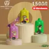 EU Magazijn UZY 15K Puffs 15000 Bang Digitale Box Wegwerp Vape Gratis Verzending
