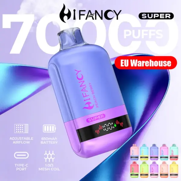 Hifancy 70K Puffs 70000 Super Wegwerp Vape Gratis Verzending EU Magazijn