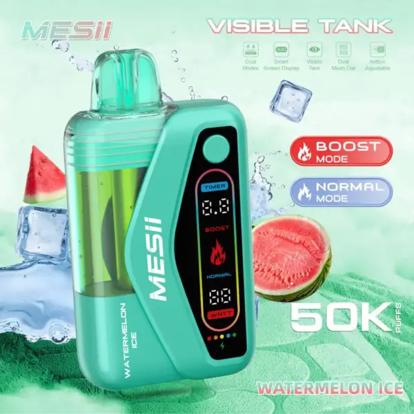Mesii 50K Puffs Visible Tank Dual Mode Wegwerp E Sigaret 50000 Gratis Verzending
