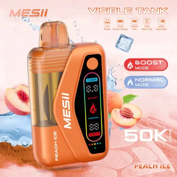 Mesii 50K Puffs Visible Tank Dual Mode Wegwerp E Sigaret 50000 Gratis Verzending
