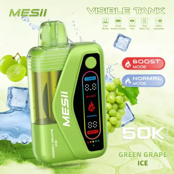 Mesii 50K Puffs Visible Tank Dual Mode Wegwerp E Sigaret 50000 Gratis Verzending