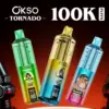 OKSO Tornado 100k Puffs 100000 Oplaadbare Wegwerp Vape Pen Gratis Verzending