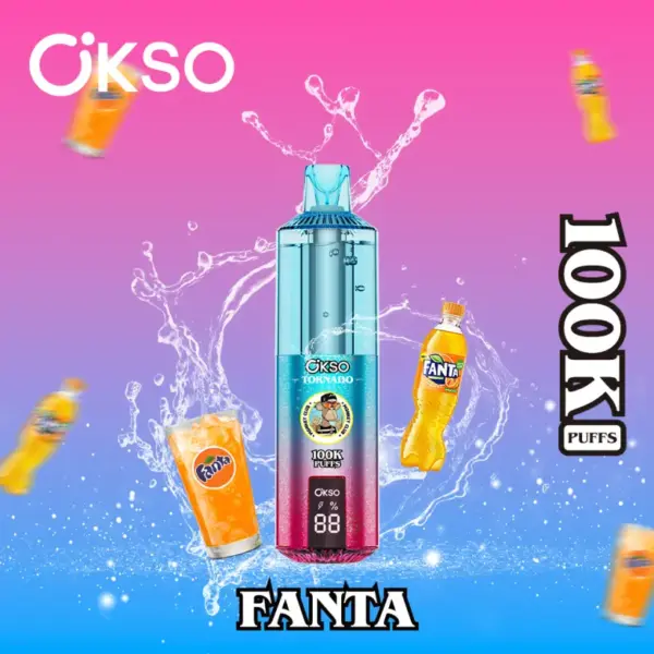 OKSO Tornado 100k Puffs 100000 Oplaadbare Wegwerp Vape Pen Gratis Verzending