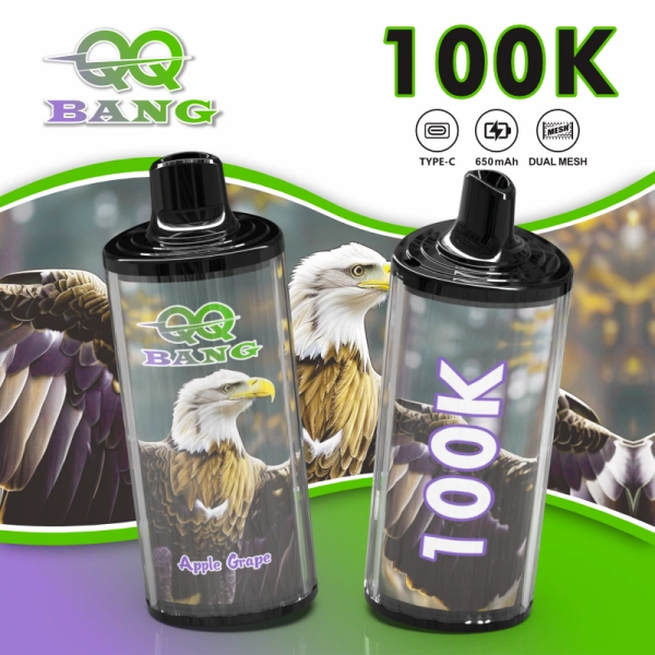 QQ Bang 100k Puffs 100000 Oplaadbare Wegwerp Vape met Fruitsmaak 2026 Gratis Verzending