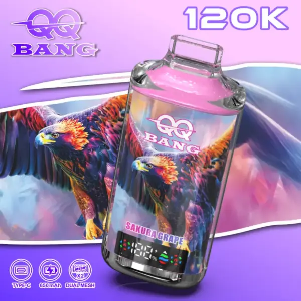 QQ Bang 120K Puffs Crystal Goedkope Wegwerp E Sigaret 120000 Gratis Verzending