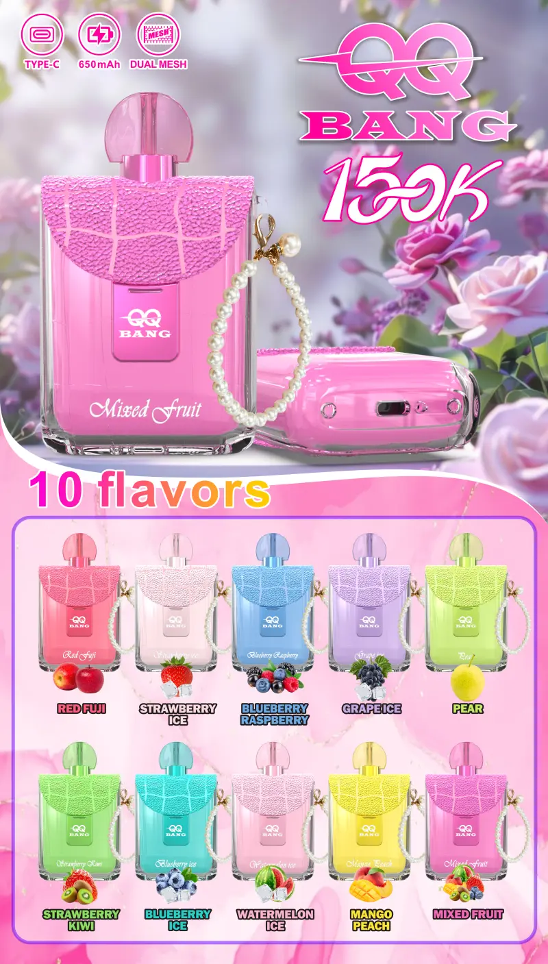 QQ Bang 150K Puffs 150000 Beste Wegwerp Vape Gratis Verzending