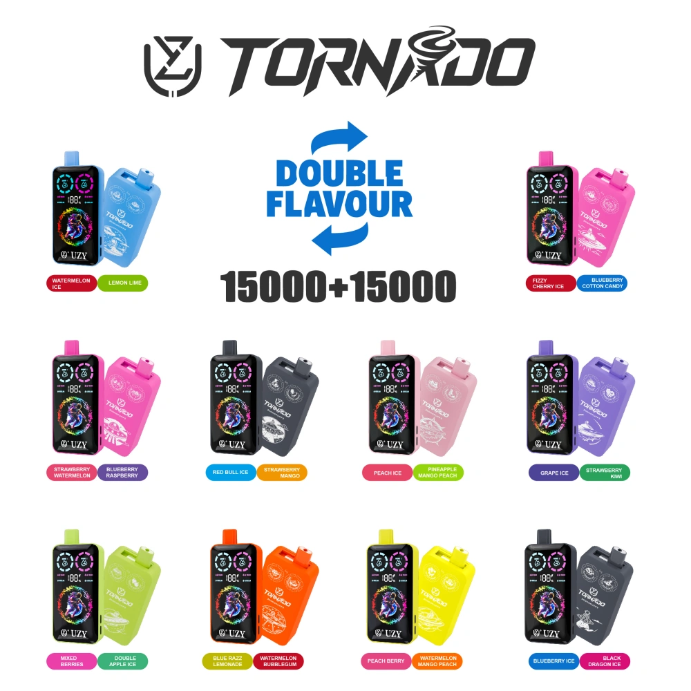 UZY 30K Puffs 30000 Tornado 2 In 1 Wegwerp E Sigaret Groothandel Gratis Verzending
