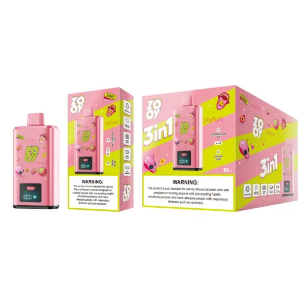 Zooy 150K Puffs 150000 Drie Smaken Wegwerp Vape 3 In 1 Groothandel EU Magazijn