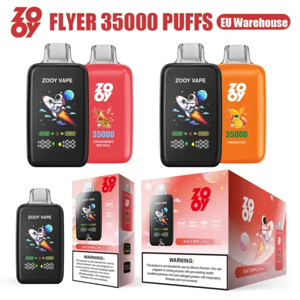 ZOOY FLYER 35K Puffs 35000 Wegwerp Vape Groothandel EU Magazijn