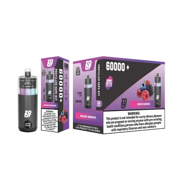 ZOOY Mega 60K Puffs 60000 DTL Shisha Wegwerp E Sigaret Groothandel EU Magazijn