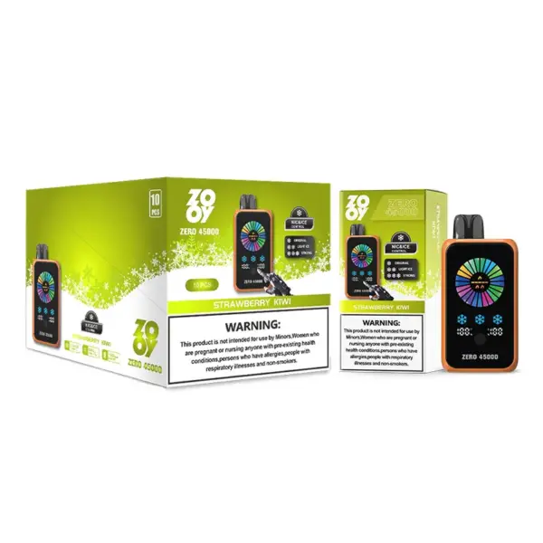 ZOOY ZERO 45K Puffs 45000 Nicotine En Ice Controle Wegwerp Vape Groothandel EU Magazijn
