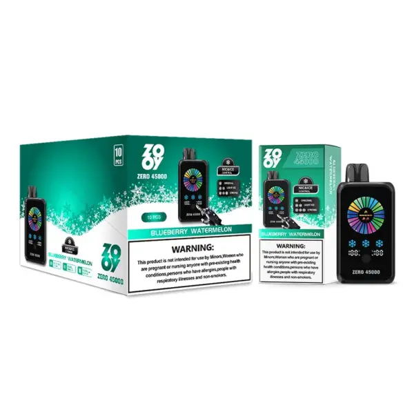 ZOOY ZERO 45K Puffs 45000 Nicotine En Ice Controle Wegwerp Vape Groothandel EU Magazijn