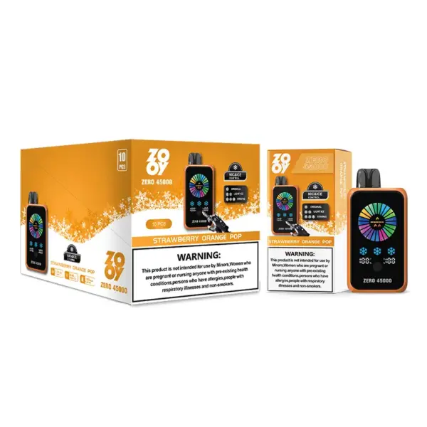 ZOOY ZERO 45K Puffs 45000 Nicotine En Ice Controle Wegwerp Vape Groothandel EU Magazijn