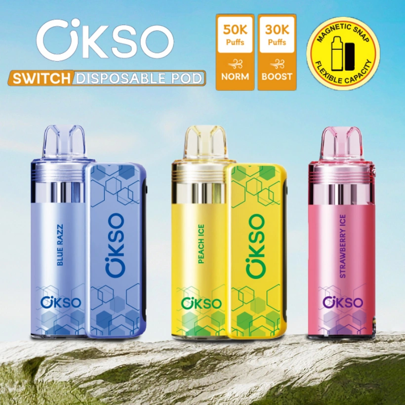 OKSO 50K Puffs 50000 Switch Kit UI Scherm Wegwerp Vape Gratis Verzending