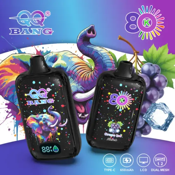 QQ Bang 80000 Trekjes 80K Oplaadbare Wegwerp Vape Pen Gratis Verzending