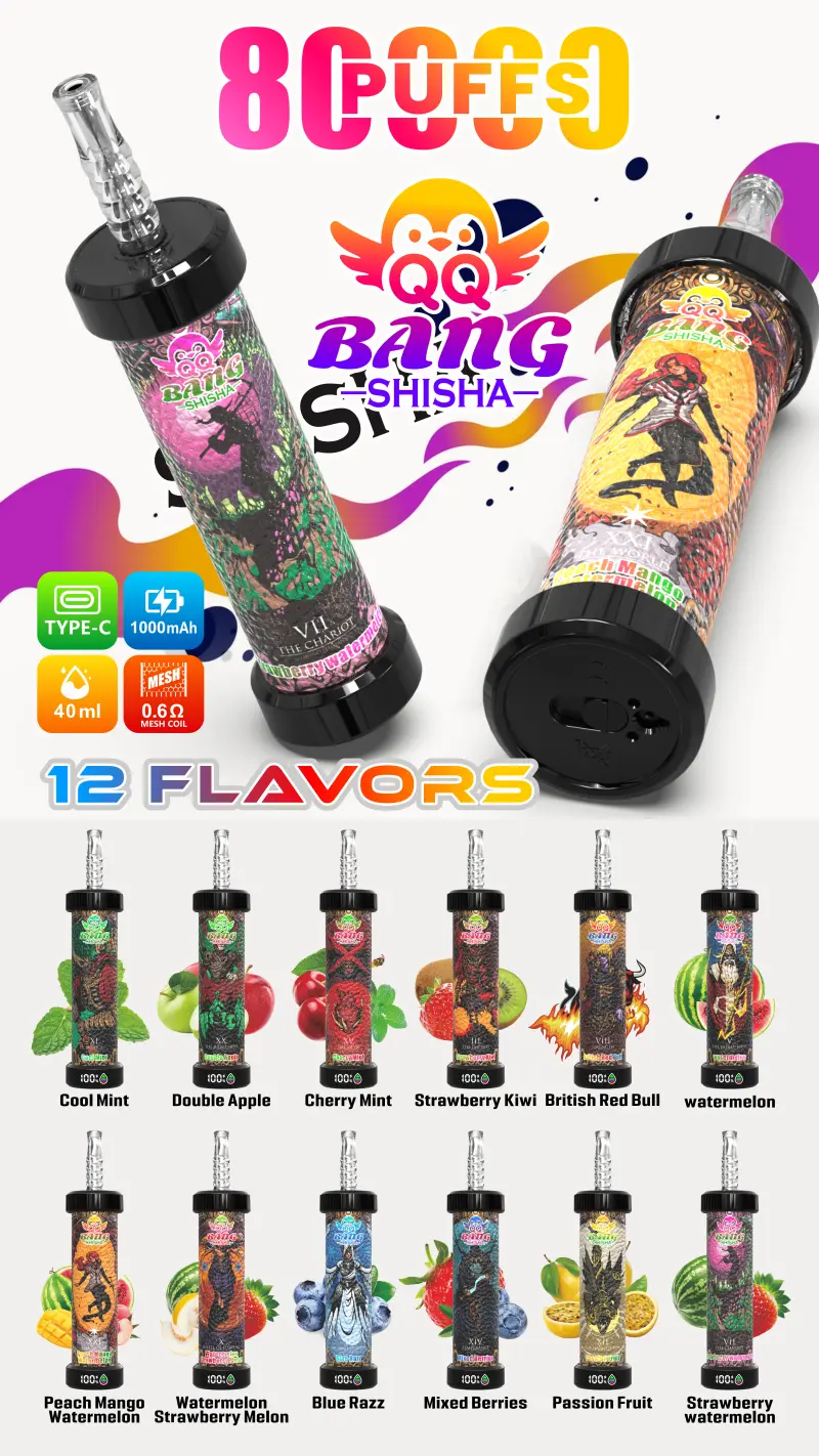 QQ Bang Shisha 80000 Trekjes Beste Wegwerp Vape Gratis Verzending