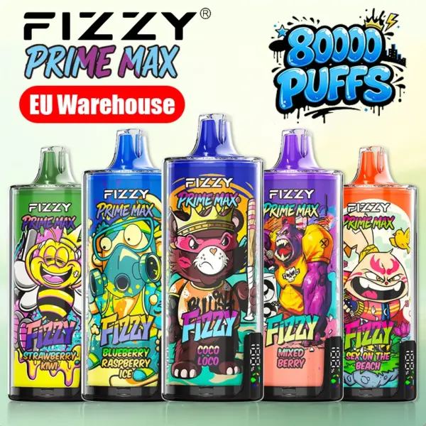 Fizzy 80K Trekjes Prime Max Wegwerp Vape EU Magazijn Gratis Verzending