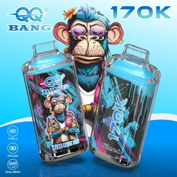 QQ Bang 170K Trekjes Crystal Wegwerp Vape Groothandel Voordelige Prijs Gratis Verzending
