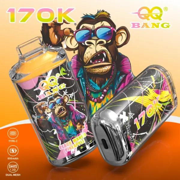 QQ Bang 170K Trekjes Crystal Wegwerp Vape Groothandel Voordelige Prijs Gratis Verzending