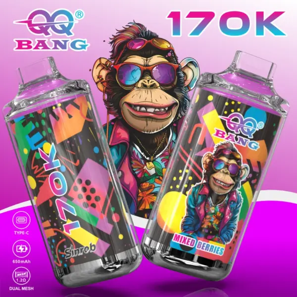 QQ Bang 170K Trekjes Crystal Wegwerp Vape Groothandel Voordelige Prijs Gratis Verzending