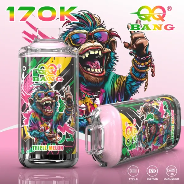 QQ Bang 170K Trekjes Crystal Wegwerp Vape Groothandel Voordelige Prijs Gratis Verzending