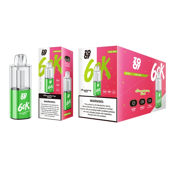 ZOOY 60K Trekjes Crystal Wegwerp Vape EU Magazijn Gratis Verzending