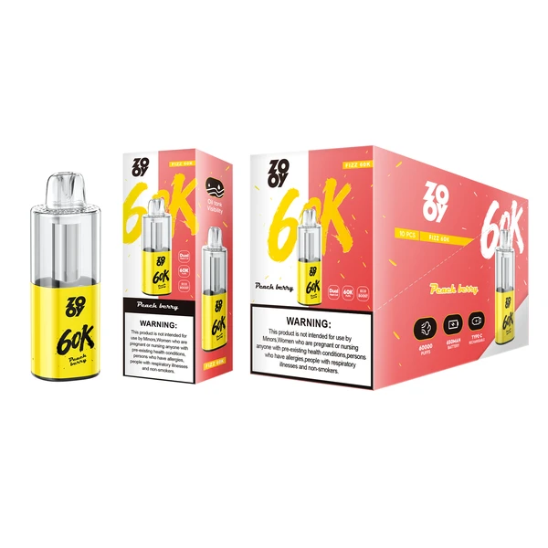 ZOOY 60K Trekjes Crystal Wegwerp Vape EU Magazijn Gratis Verzending