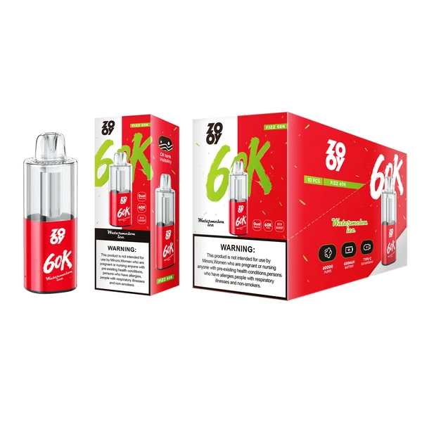 ZOOY 60K Trekjes Crystal Wegwerp Vape EU Magazijn Gratis Verzending